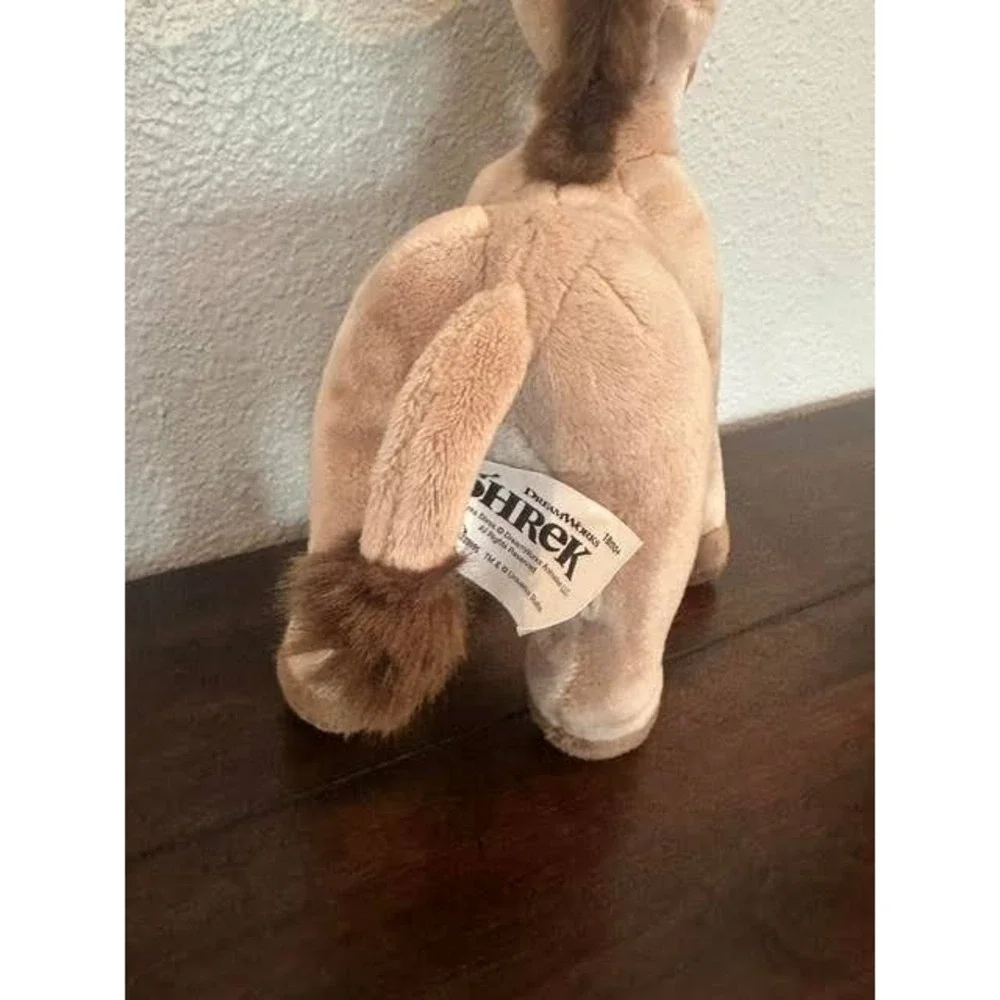 DreamWorks Shrek Donkey Plush Stuffed Animal Toy Brown Tan 10 Inch Movie Plush